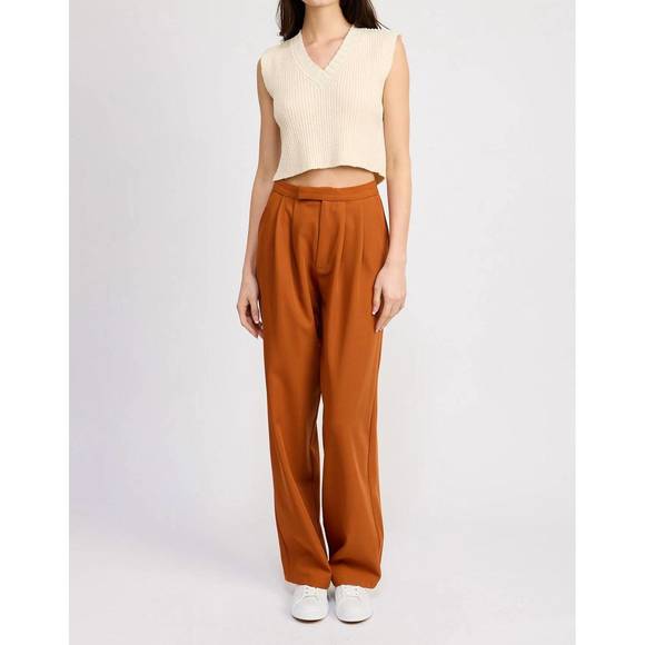 ASTR Pants - NEW ASTR atlas trouser in terracotta